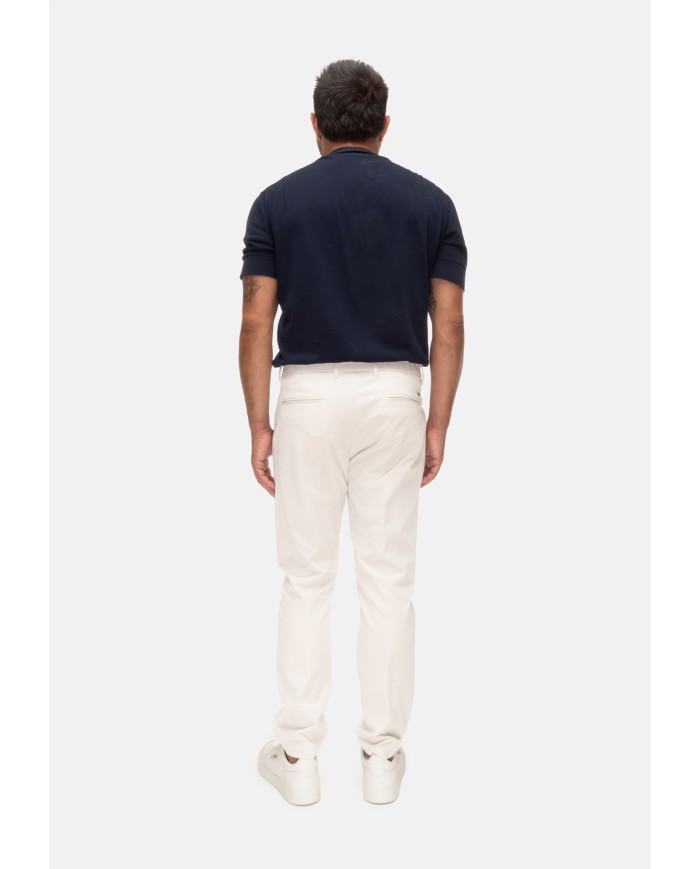HERNO Pantaloni uomo regular fit avorio