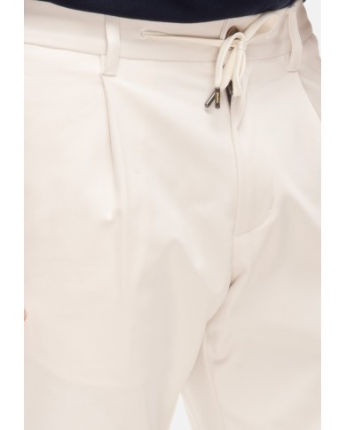 HERNO Pantaloni uomo regular fit avorio