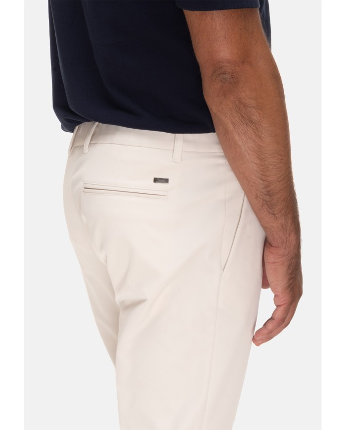 HERNO Pantaloni uomo regular fit avorio