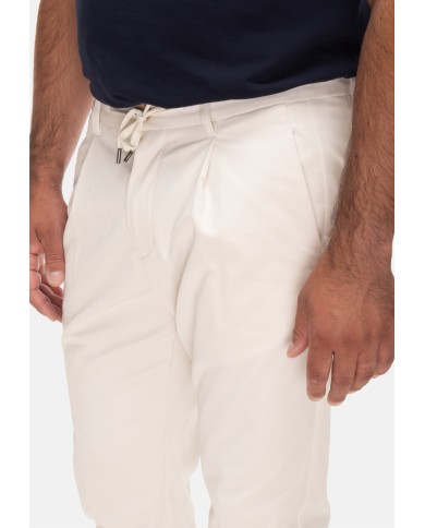 HERNO Pantaloni uomo regular fit avorio