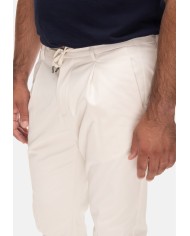 HERNO Pantaloni uomo regular fit avorio