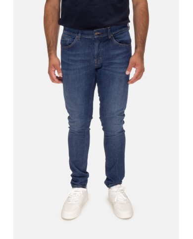 DONDUP Jeans uomo George blu scuso