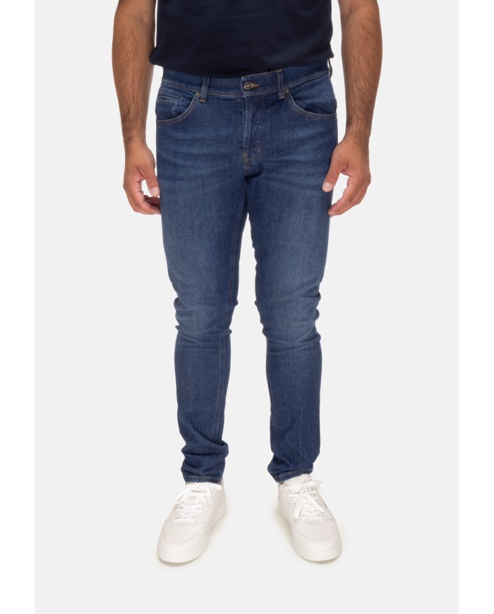 DONDUP Jeans uomo George blu scuso