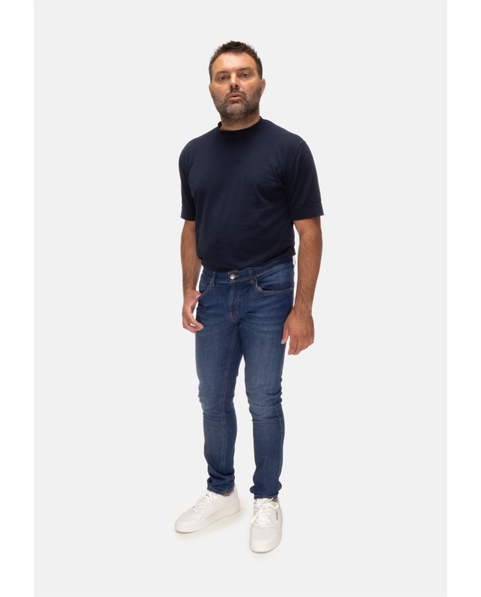DONDUP Jeans uomo George blu scuso