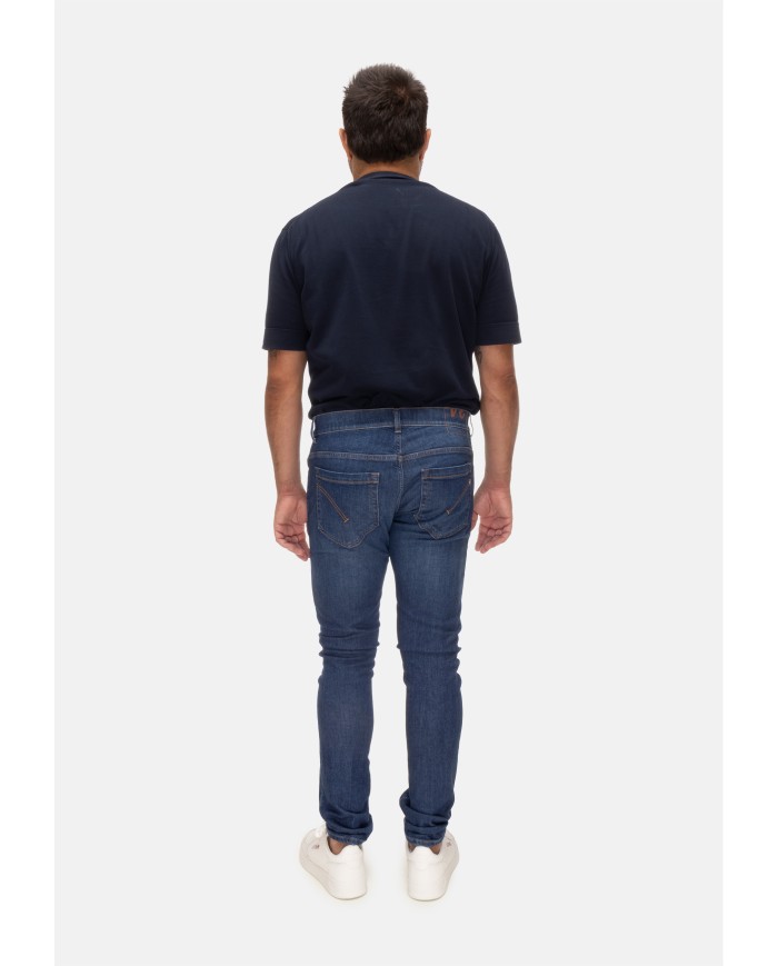 DONDUP Jeans uomo George blu scuso