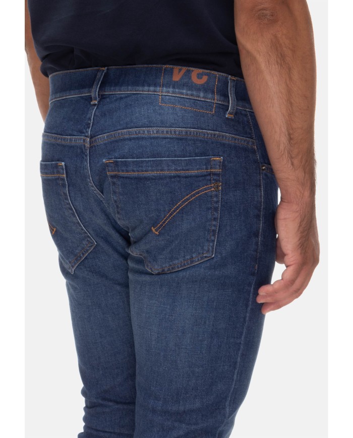 DONDUP Jeans uomo George blu scuso