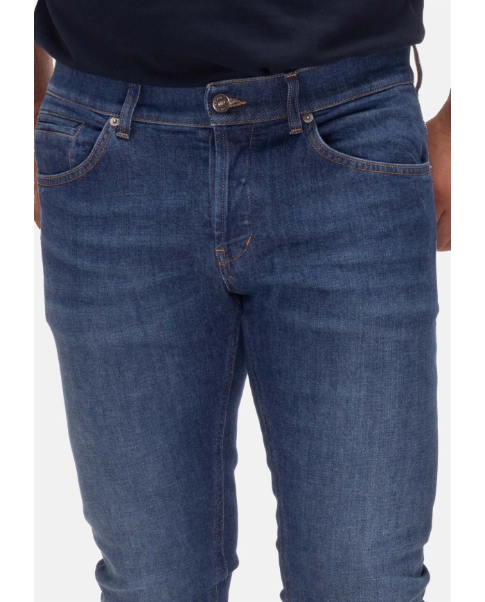 DONDUP Jeans uomo George blu scuso
