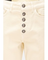 DONDUP Pantaloni donna Koons gioiello avorio