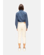 DONDUP Pantaloni donna Koons gioiello avorio