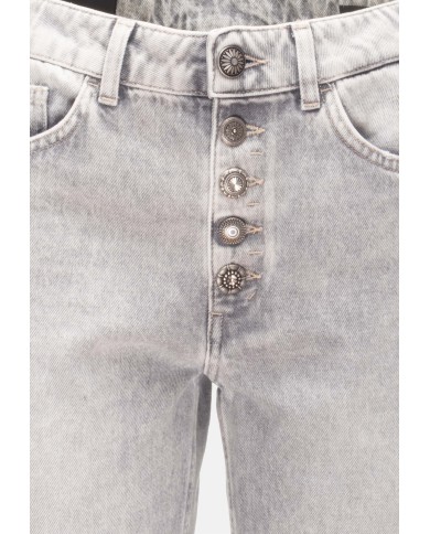 DONDUP Jeans donna Koons gioiello grigi