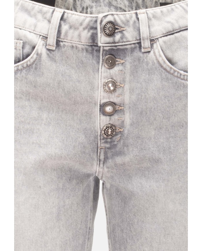 DONDUP Jeans donna Koons gioiello grigi
