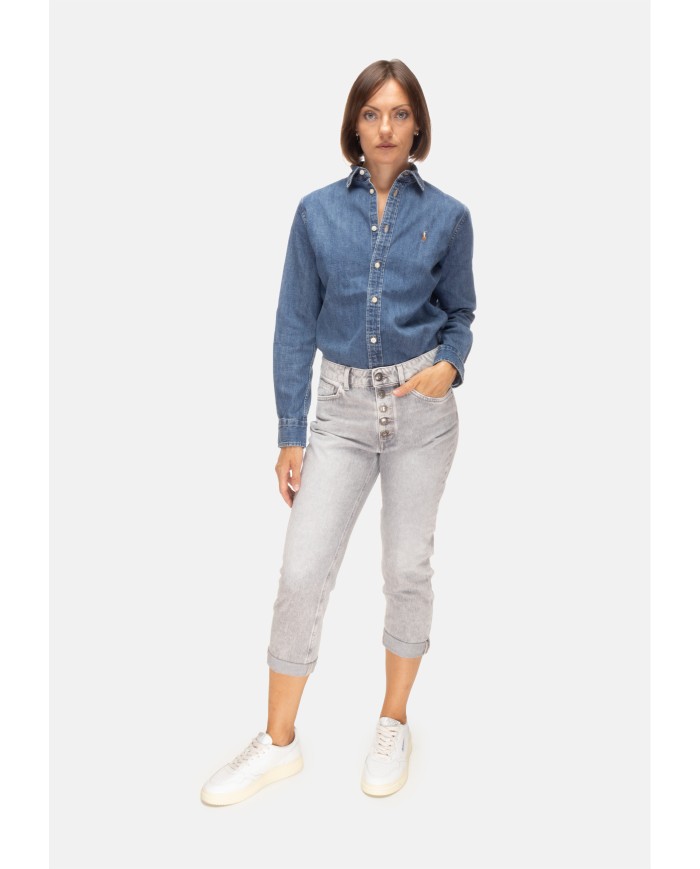 DONDUP Jeans donna Koons gioiello grigi