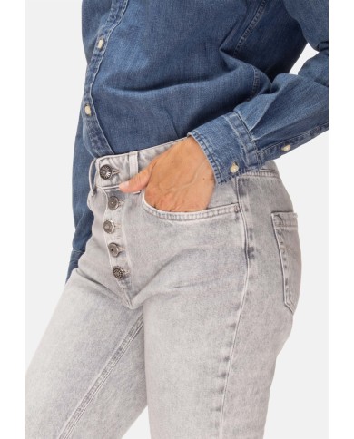 DONDUP Jeans donna Koons gioiello grigi