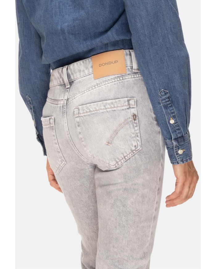 DONDUP Jeans donna Koons gioiello grigi