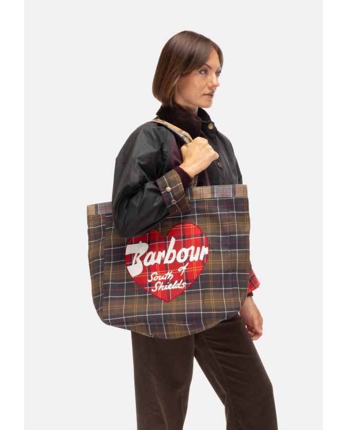 BARBOUR Tote bag marrone