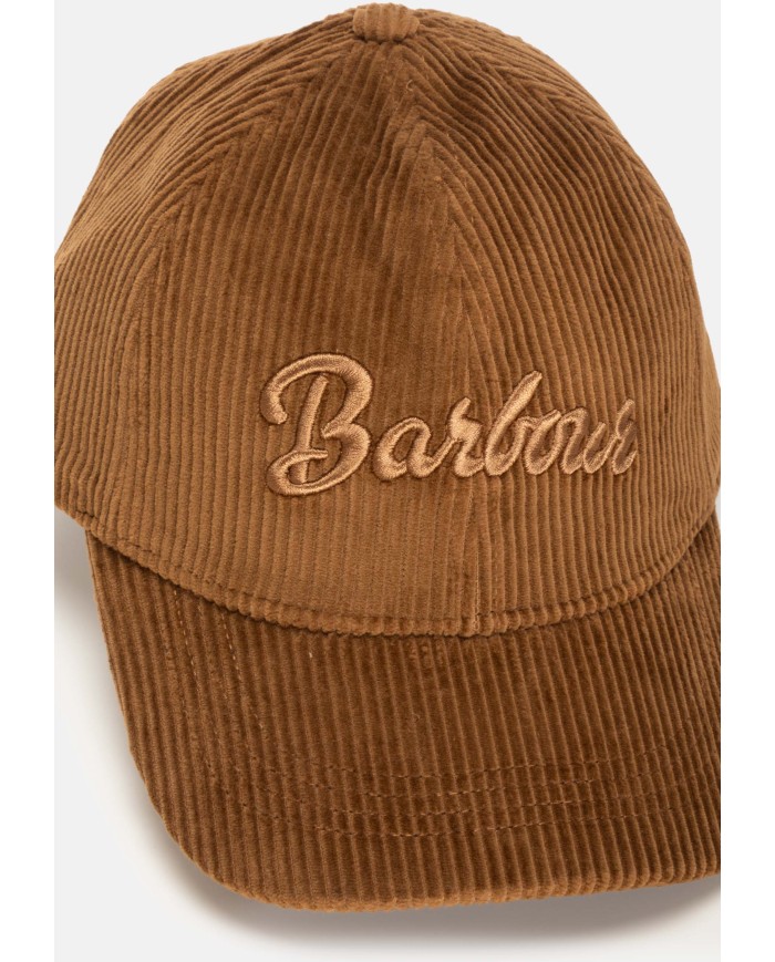 BARBOUR Cappello velluto marrone
