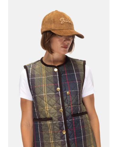 BARBOUR Cappello velluto marrone