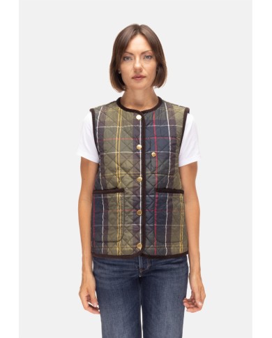 BARBOUR Gilet donna Julia quilted tartan