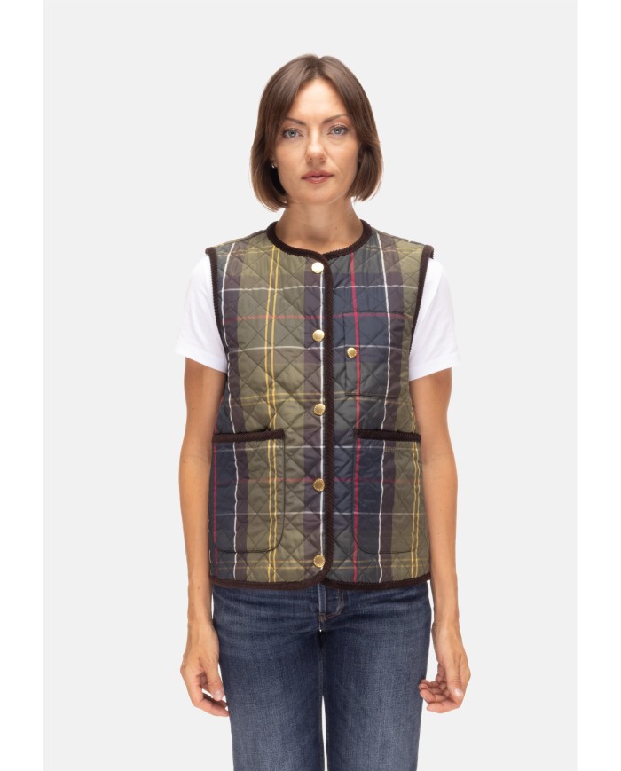 BARBOUR Gilet donna Julia quilted tartan