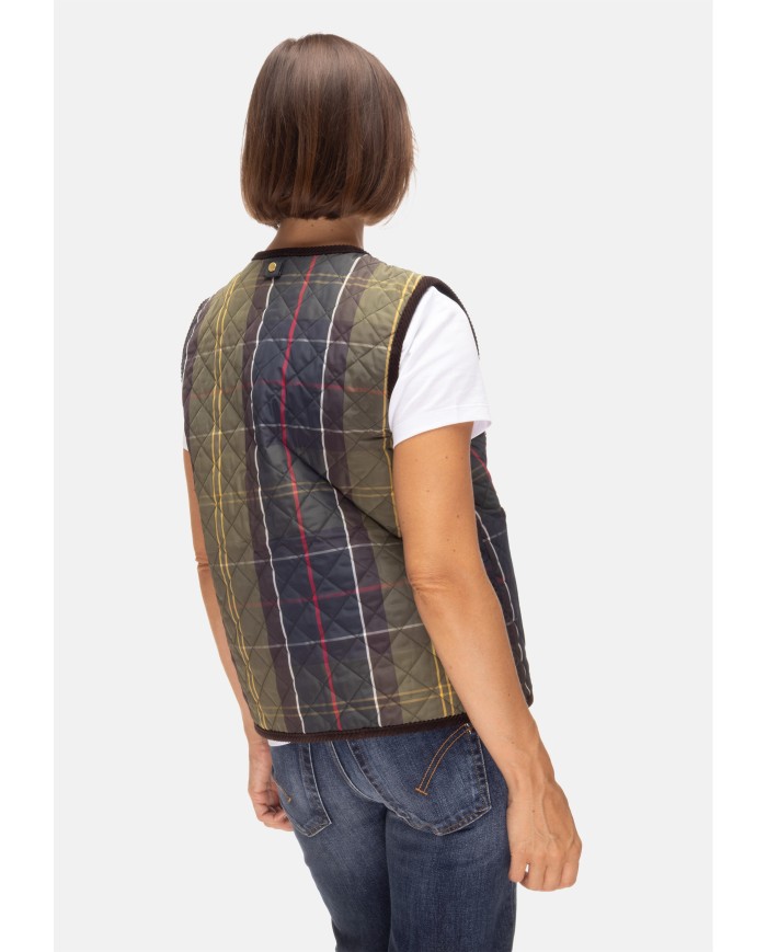 BARBOUR Gilet donna Julia quilted tartan