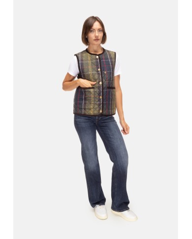 BARBOUR Gilet donna Julia quilted tartan