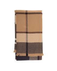 BARBOUR Sciarpa tartan beige