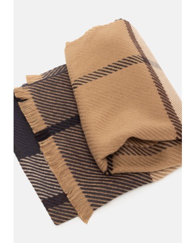 BARBOUR Sciarpa tartan beige