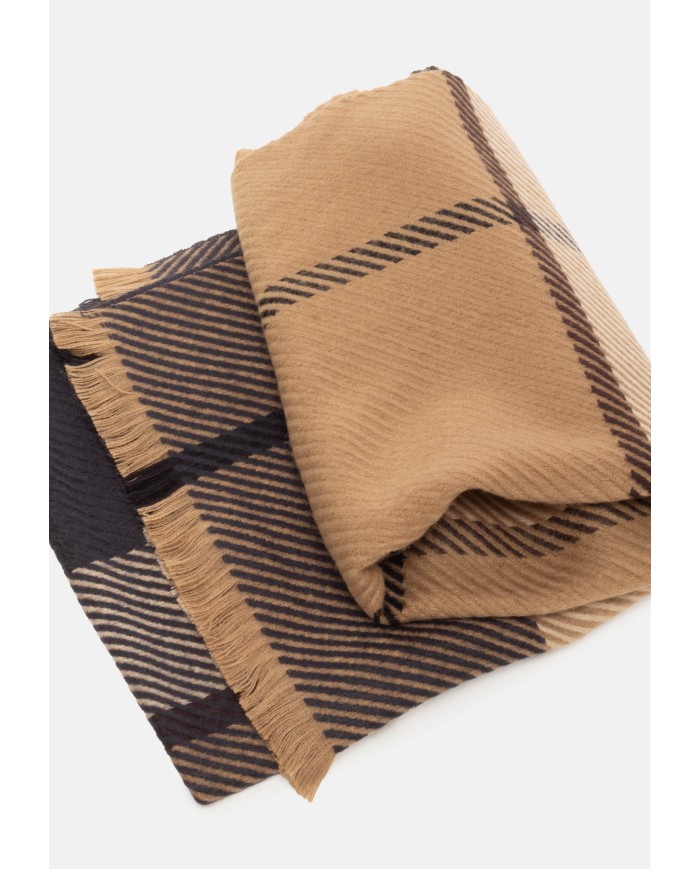 BARBOUR Sciarpa tartan beige