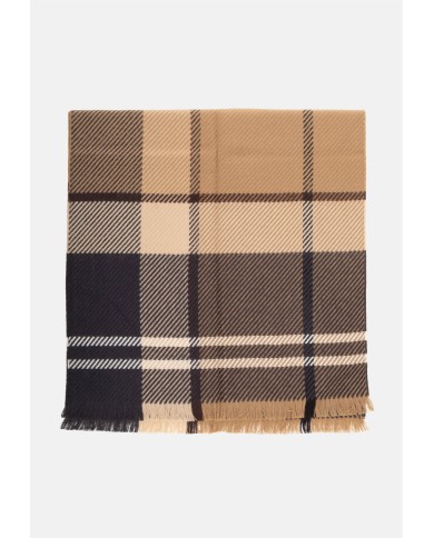 BARBOUR Sciarpa tartan beige