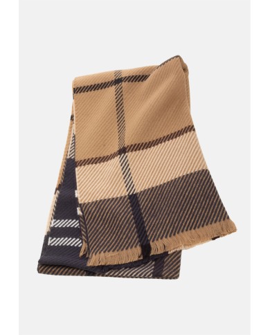 BARBOUR Sciarpa tartan beige