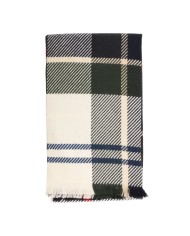 BARBOUR Sciarpa tartan verde panna