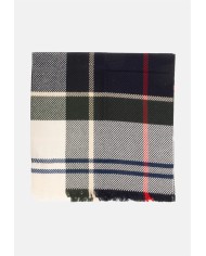 BARBOUR Sciarpa tartan verde panna