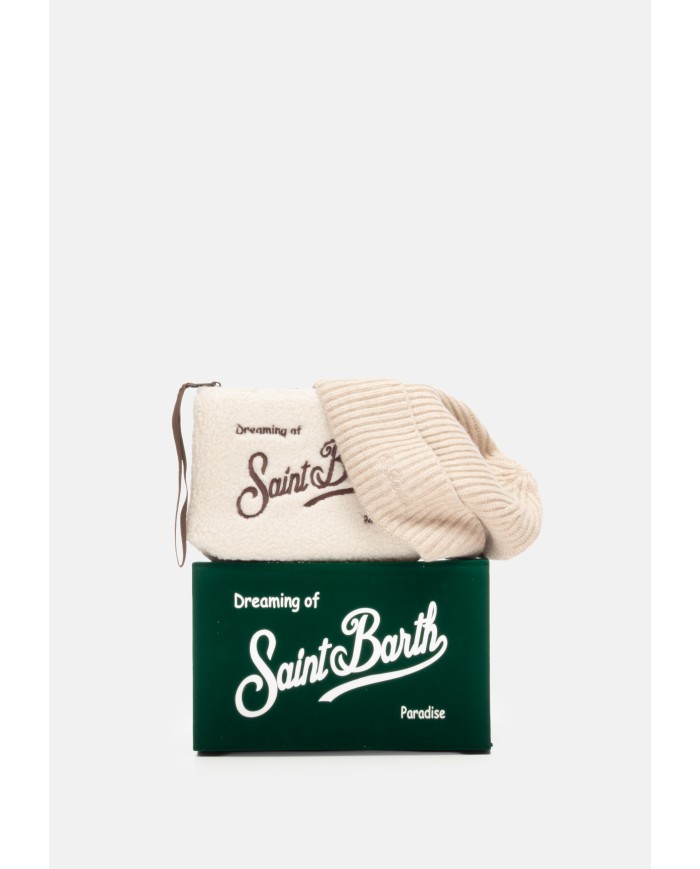 MC2 St. Barth Box Pochette e cappello beige
