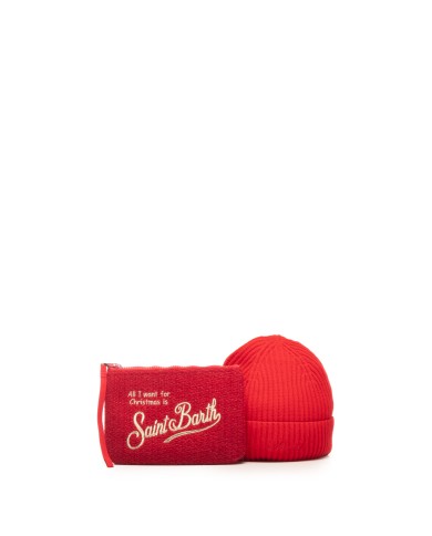MC2 St. Barth Box Pochette e cappello rosso
