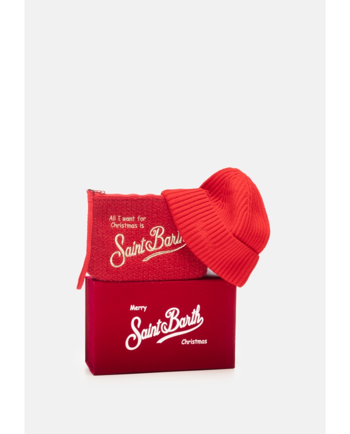 MC2 St. Barth Box Pochette e cappello rosso
