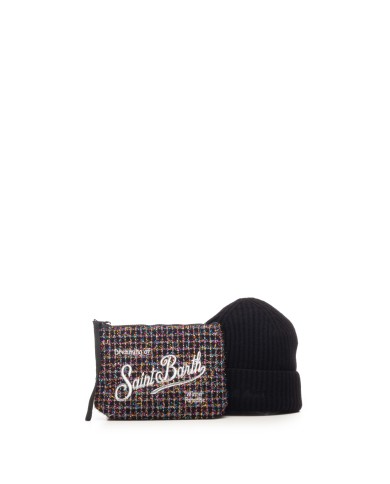 MC2 St. Barth Box Pochette e cappello blu