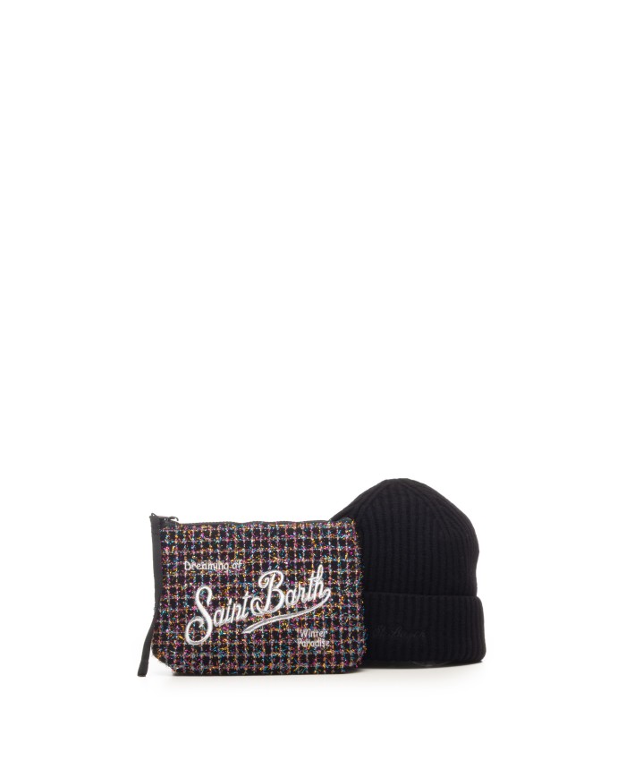 MC2 St. Barth Box Pochette e cappello blu