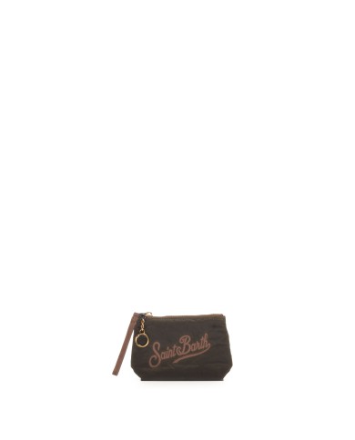 MC2 St. Barth Pochette mini animalier marrone nera