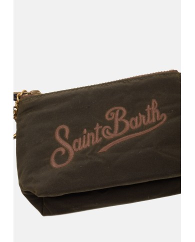 MC2 St. Barth Pochette mini animalier marrone nera