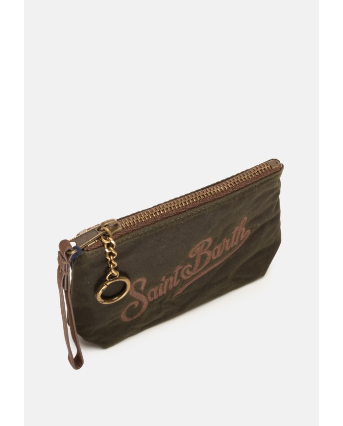 MC2 St. Barth Pochette mini animalier marrone nera