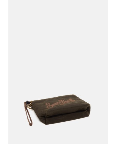MC2 St. Barth Pochette mini animalier marrone nera