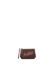 MC2 St. Barth Pochette mini animalier marrone nera