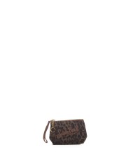 MC2 St. Barth Pochette mini animalier marrone nera