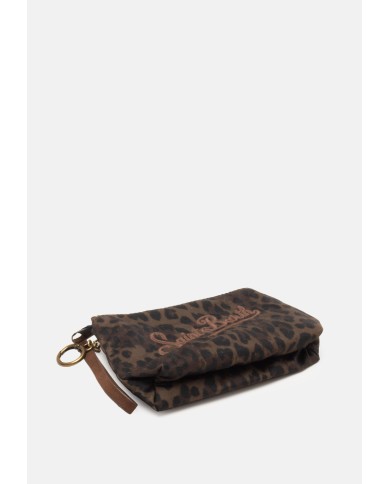 MC2 St. Barth Pochette mini animalier marrone nera