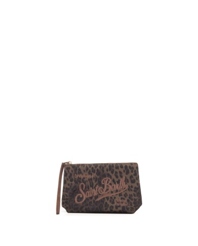 MC2 St. Barth Pochette donna animalier marrone nera