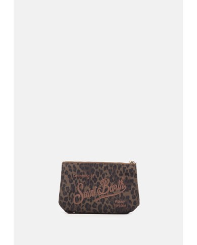 MC2 St. Barth Pochette donna animalier marrone nera