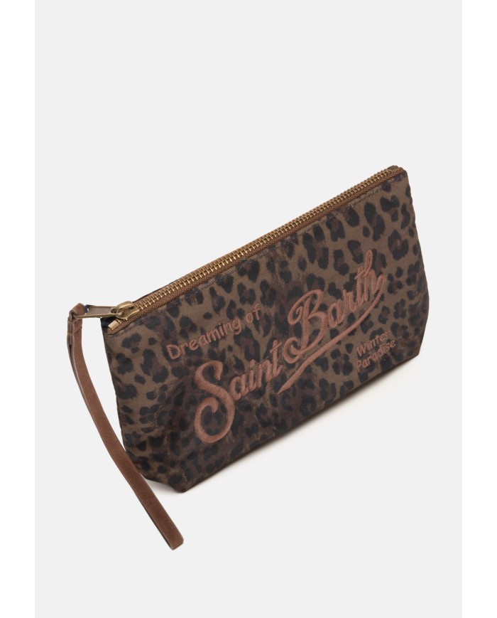 MC2 St. Barth Pochette donna animalier marrone nera