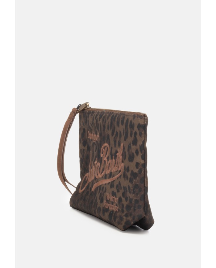 MC2 St. Barth Pochette donna animalier marrone nera