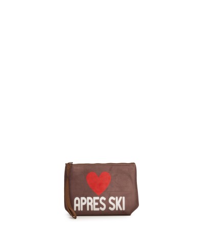 MC2 St. Barth Pochette donna marrone rossa