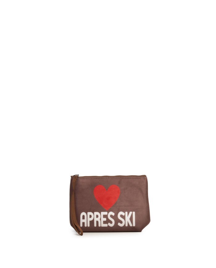 MC2 St. Barth Pochette donna marrone rossa